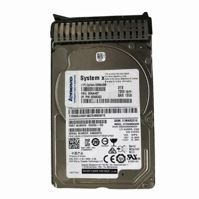 00NA496 Lenovo 2TB 7200RPM 12Gb/s SAS Nearline Hot-Swappable 2.5-inch Internal Hard Drive for System x3550 M5 Server