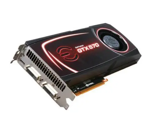 012-P3-1570-RX EVGA NVIDIA GeForce GTX 570 1280MB 320-Bit GDDR5 PCI Express 2.0 Video Graphics Card
