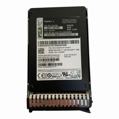 01GV766 Lenovo 800GB SAS 12Gb/s Hot Swappable 2.5-Inch Solid State Drive