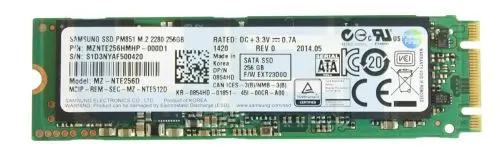 0854HD Dell 256GB Multi-Level Cell SATA 6Gb/s M.2 2280 Solid State Drive