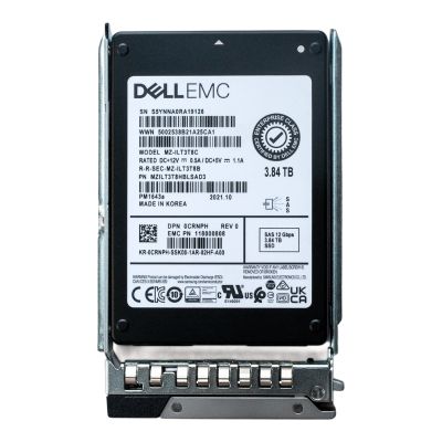 0CRNPH Dell 3.84TB Triple-Level Cell SAS 12Gb/s Read Intensive 2.5-Inch Solid State Drive