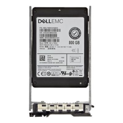 0D9NCK Dell 800GB Triple-Level Cell SAS 12Gb/s Hot-Pluggable Mixed Use 2.5-Inch Solid State Drive with Tray for PowerEdge Servers