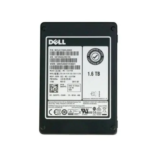 0MCX6N Dell 1.6TB Multi-Level Cell SATA 6Gb/s Hot-Pluggable 2.5-Inch Solid State Drive for PowerEdge and PowerVault Servers