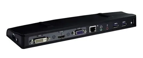 0PR12S Dell 3 x USB 2.0 1 x Powered USB 2.0 1 x VGA 15-Pin 1 x DVI 1 x Audio Line-Out 1 x RJ-45 Media Base Docking Station with DVDRW for Latitude XT