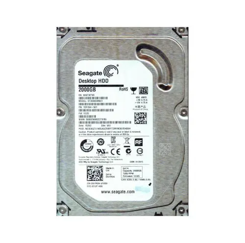 1ER164-501 Seagate Barracuda 2TB 7200RPM SATA 6Gb/s NCQ 64MB Cache (RoHS) 3.5-Inch Hard Drive