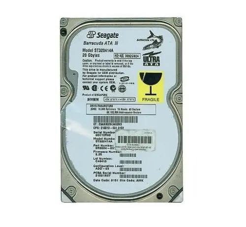 216610-001 Compaq 20GB 7200RPM ATA-100 3.5-Inch Hard Drive