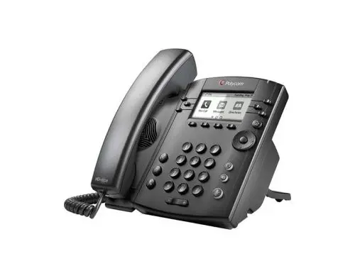 2200-48300-001 Polycom VVX 301 6-Line PHN with HD Voice+Power Desktop 
