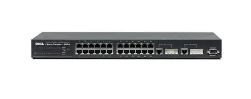 2W513 Dell PowerConnect 3024 24 x Ports 10/100Base-TX + 2 x Ports 10/100Base-T Layer 3 Managed 1U Rack-Mountable Fast Ethernet Network Switch