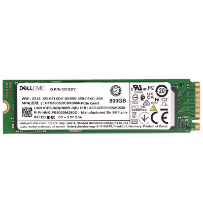 31XDY Dell 800GB PCIe Gen 3.0 x4 NVMe TLC Mixed Use M.2 2280 Solid State Drive