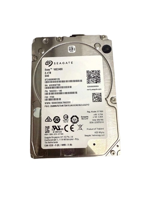 ST2400MM0129 Seagate Exos 10E2400 2.4TB SAS 12Gb/s 10000RPM 256MB Cache (512e) 2.5-inch Internal Hard Drive