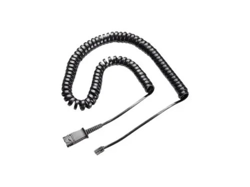38340-01 Plantronics 157.5" (4 m) Black telephone cable