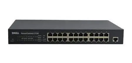 3N347 Dell PowerConnect 2124 24 x Ports 10/100Base-TX + 1 x Port 10/100/1000Base-T 1U Rack-mountable Fast Ethernet Network Switch