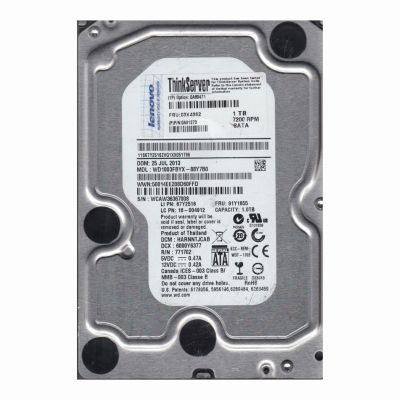 67Y2516 Lenovo 1TB 7200RPM SATA 3Gb/s 64MB Cache 3.5-Inch Hard Drive for ThinkServer
