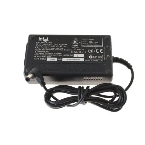 684079-002 Intel 100-250V 0.5A Output 5V 1.5A AC Adapter