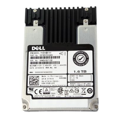 77K16 Dell 1.6TB Multi-Level Cell SAS 12Gb/s Hot-Pluggable 2.5-Inch Solid State Drive for PowerEdge Servers