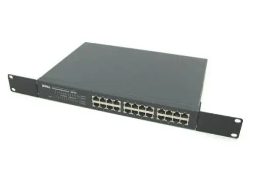 7H969 Dell PowerConnect 2024 24-Ports 10/100Base-T Fast Ethernet Rack-Mountable Unmanaged Network Switch