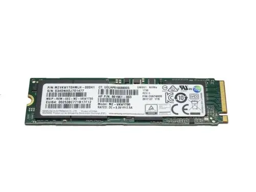 861961-003 HP 1TB Multi-Level Cell PCI Express NVMe 3.0 x4 M.2 2280 Solid State Drive