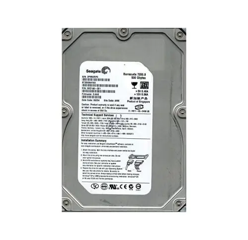 9BD148-301 Seagate Barracuda 7200.9 Series 500GB 7200RPM SATA 3Gb/s 16MB Cache (512) 3.5-Inch Hard Drive