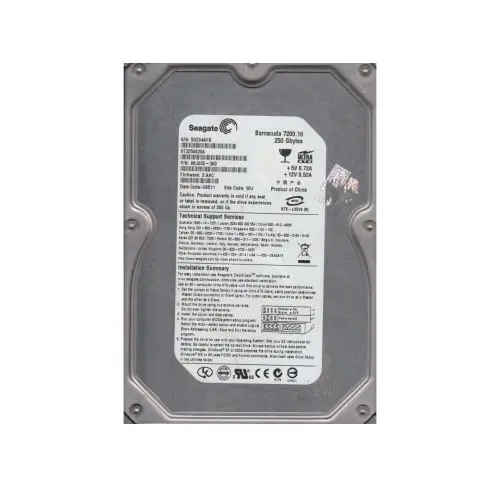 9BJ03E-300 Seagate Barracuda 7200.1 Series 250GB 7200RPM IDE Ultra ATA/100 (ATA-6) 8MB Cache (CE) 3.5-Inch Hard Drive