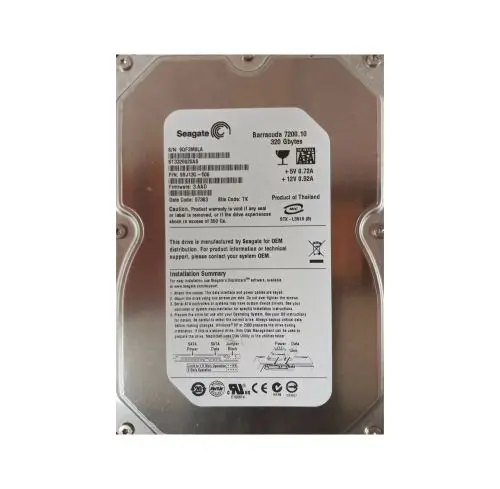 9BJ13G-506 Seagate Barracuda 7200.10 Series 320GB 7200RPM SATA 3Gb/s 8MB Cache (CE) 3.5-Inch Hard Drive