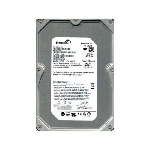 9BL144-302 Seagate Barracuda ES Series 400GB 7200RPM SATA 3Gb/s 16MB Cache (CE) 3.5-Inch Hard Drive