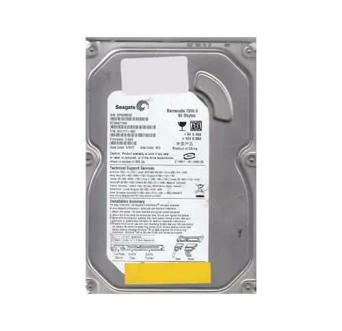 9CC111-302 Seagate Barracuda 7200.9 Series 80GB 7200RPM SATA 3Gb/s 2MB Cache (CE) 3.5-Inch Hard Drive