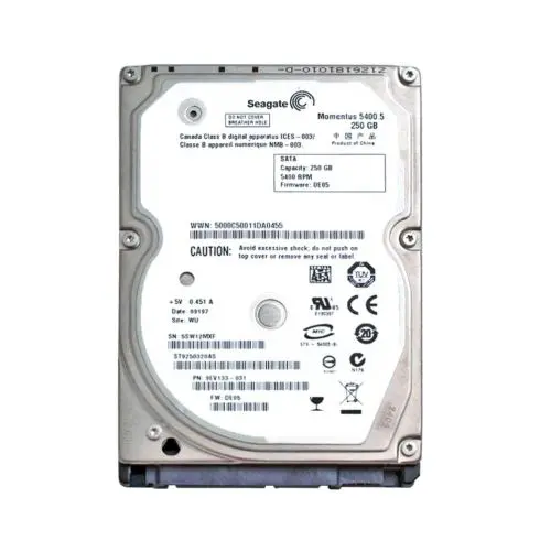 9EV133-031 Seagate Momentus 5400.5 Series 250GB 5400RPM SATA 3Gb/s 8MB Cache (CE) 2.5-Inch Hard Drive