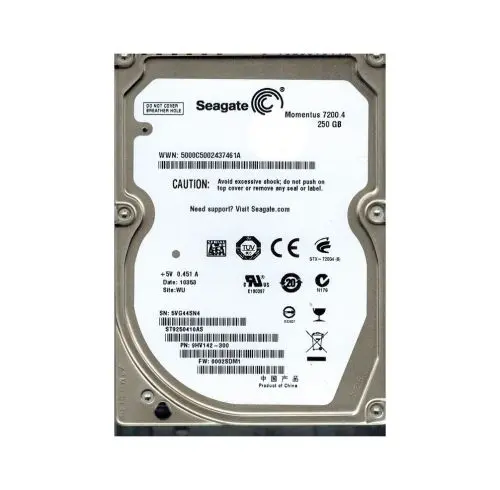 9HV142-300 Seagate 250GB 7200RPM SATA 1.5Gb/s 2.5-inch Hard Drive