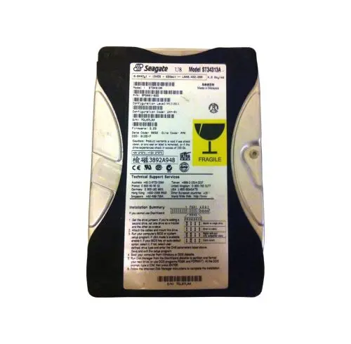 9P5001-825 Seagate U8 Series 4.3GB 5400RPM IDE Ultra ATA/66 (ATA-5) 512KB Cache (CE) 3.5-Inch Hard Drive