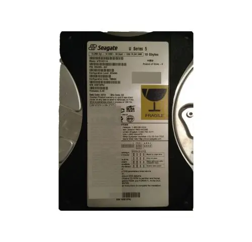 9R4005-307 Seagate U5 Series 10GB 5400RPM IDE Ultra ATA/100 (ATA-6) 512KB Cache (CE) 3.5-Inch Hard Drive
