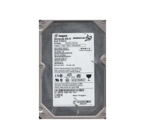 9T6006-132 Seagate Barracuda ATA IV 80GB 7200RPM IDE Ultra ATA/100 (ATA-6) 2MB Cache (CE) 3.5-Inch Hard Drive