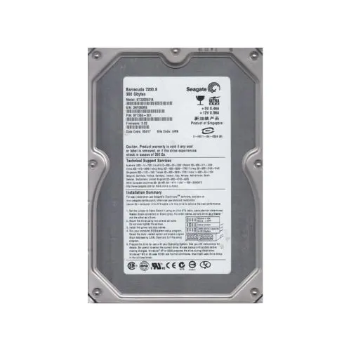 9Y7284-301 Seagate Barracuda 7200.8 Series 300GB 7200RPM IDE Ultra ATA/100 (ATA-6) 8MB Cache (CE) 3.5-Inch Hard Drive