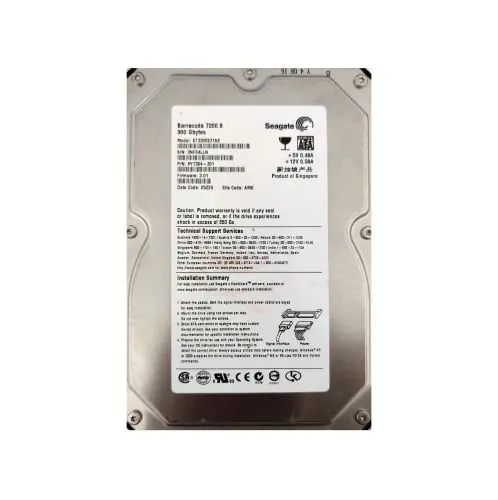 9Y7384-301 Seagate Barracuda 7200.8 Series 300GB 7200RPM SATA 1.5Gb/s 8MB Cache (CE) 3.5-Inch Hard Drive