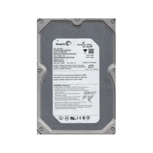 9Y7385-510 Seagate Barracuda 7200.8 Series 400GB 7200RPM SATA 1.5Gb/s 8MB Cache (RoHS) 3.5-Inch Hard Drive