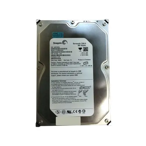 9Y738L-516 Seagate BarraCuda 360GB 7200RPM SATA 3Gb/s 8MB Cache 3.5-inch Hard Drive