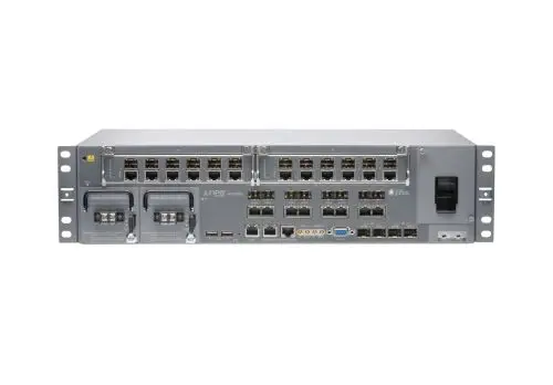 ACX4000BASE-DC Juniper 6 x GE Cu + 2 x GE PoE +2 x GE Fiber + 2 x 10 GE DC SUP Fiber Converged Access Gateway Base Unit Chassis