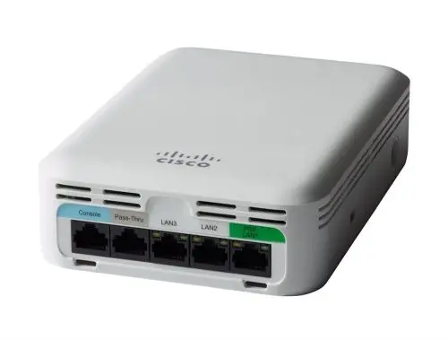 AIR-AP1815W-S-K9 Cisco Aironet 1815 Series AP1815W IEEE 802.11ac Dual-Band 5GHz 867Mbit/s 2 x Port PoE 1000Base-T + 2 x Ports 1GbE RJ-45 1 x Management Port 4-Pin Internal Antennas Wireless Access Point