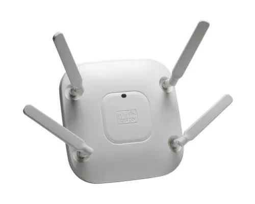 AIR-CAP3602I-EK910 Cisco Aironet 3600 Series 3602I IEEE 802.11n 5GHz 450 Mbit/s + 1 x RJ-45 PoE LAN Port Ceiling-mount Internal Antenna Wireless Access Point