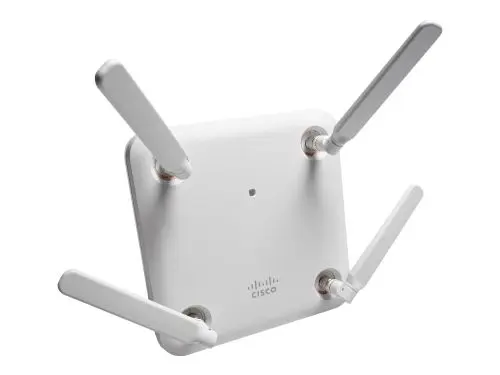 AIR-CAP3702E-EK910 Cisco Aironet 3700 Series 3702E IEEE 802.11n/ac Dual-Band 2.4/5GHz 1.3Gbit/s 1 x Port PoE 1000Base-T + 1 x Management Port RJ-45 External Antennas Wireless Access Point