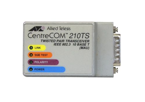 AT-210TS-070 Allied Telesis 10Mb/s 10Base-T AUI to RJ-45 Micro Transceiver Module
