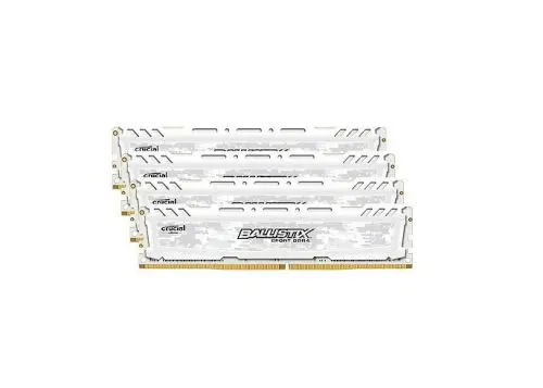 BLS4K16G4D240FSC Crucial 64GB Kit (4x16GB) DDR4-2400MHz PC4-19200 Non-ECC Unbuffered CL17 288-Pin DIMM 1.2V Dual Rank Memory