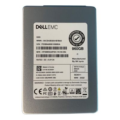 C0K9Y Dell 960GB Triple-Level Cell SATA 6Gb/s Read Intensive 2.5-Inch Solid State Drive