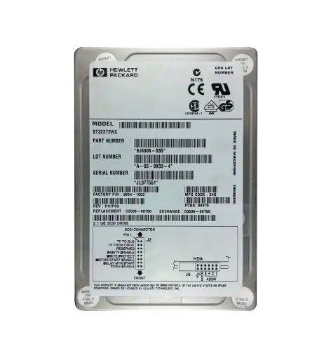 C5539-69750 Hp C5539-69750 HP 2.1GB 7200RPM Ultra Wide SCSI 3.5-inch Hard Drive
