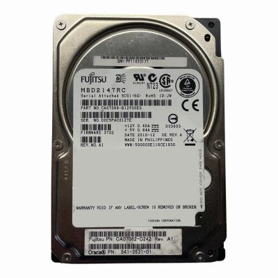 CA07068-B12500ES Fujitsu 146GB 10000RPM SAS 2.5-inch Hard Drive