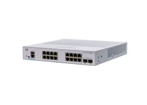 CBS250-16T-2G-NA Cisco Business 250 CBS250-16P-2G 16 x Ports PoE+ 10/100/1000Base-T + 2 SFP Ports Layer 2 Managed Rack-mountable Gigabit Ethernet Network Switch