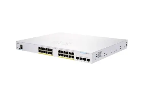 CBS250-24FP-4X-NA Cisco Business 250 CBS250-24FP-4X 24 x Ports PoE+ 10/100/1000Base-T + 4 SFP Ports Layer 2 Managed Rack-mountable Gigabit Ethernet Network Switch