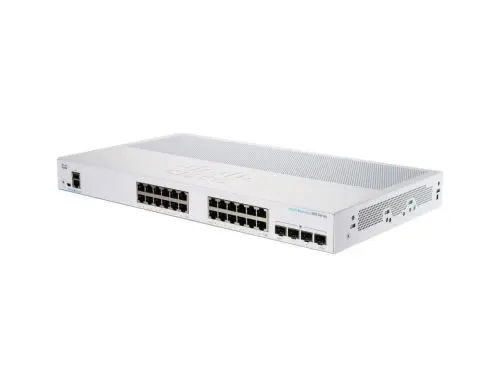 CBS250-24T-4G Cisco Business 250 Series 24 x Ports 1000Base-T + 4 x Ports SFP 1U Rack-mountable Layer 3 Managed Gigabit Ethernet Network Switch