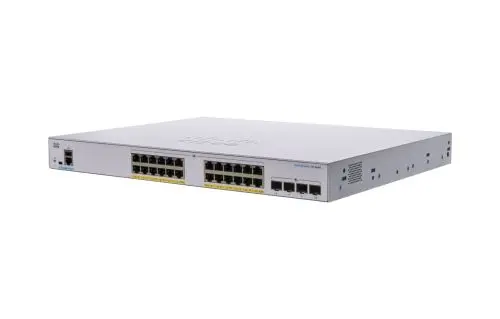 CBS250-24T-4X Cisco Business 250 Series 24 x Ports 1000Base-T + 4 x Ports SFP+ Rack-mountable Layer 3 Managed Gigabit Ethernet Smart Network Switch