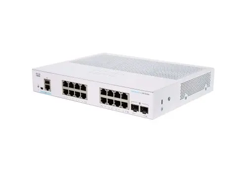 CBS350-16T-E-2G Cisco Business 350 Series 16 x Ports 1000Base-T + 2 x Ports SFP 1U Rack-mountable Layer 3 Managed Gigabit Ethernet Network Switch