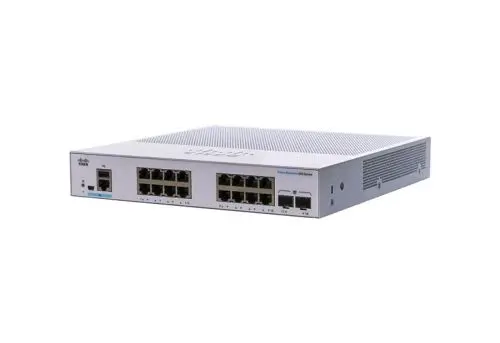 CBS350-16T-E-2G-NA Cisco Business 350 16 x Ports 10/100/1000Base-T + 2 x SFP+ Ports Layer 2 Managed Rack-mountable Gigabit Ethernet Network Switch